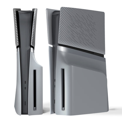 eXtremeRate eXcover PS5 Slim ディスク版対応 交換用外装カバーセット（上下カバー+通気孔付きサイドパネル＆バックプレート）【ニューホープグレイ】