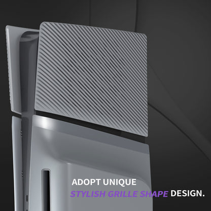 eXtremeRate eXcover PS5 Slim ディスク版対応 交換用外装カバーセット（上下カバー+通気孔付きサイドパネル＆バックプレート）【ニューホープグレイ】