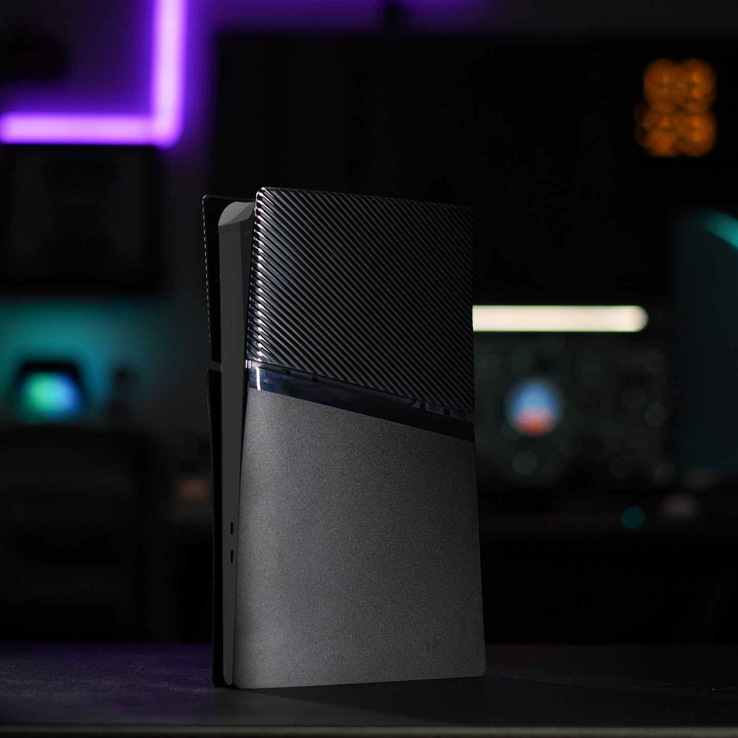 eXtremeRate eXcover PS5 Slim デジタル版対応 交換用外装カバーセット（上下カバー+通気孔付きサイドパネル＆バックプレート）【ブラック】
