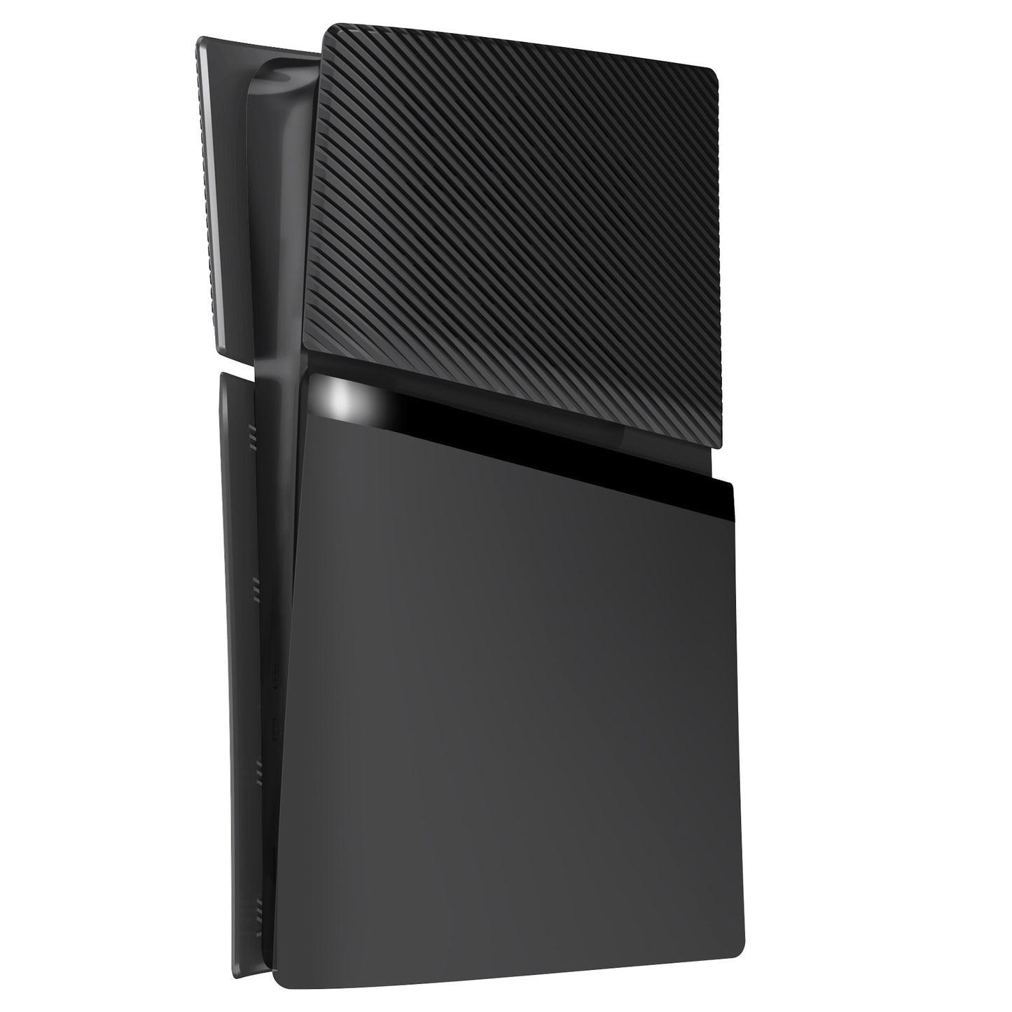eXtremeRate eXcover PS5 Slim デジタル版対応 交換用外装カバーセット（上下カバー+通気孔付きサイドパネル＆バックプレート）【ブラック】