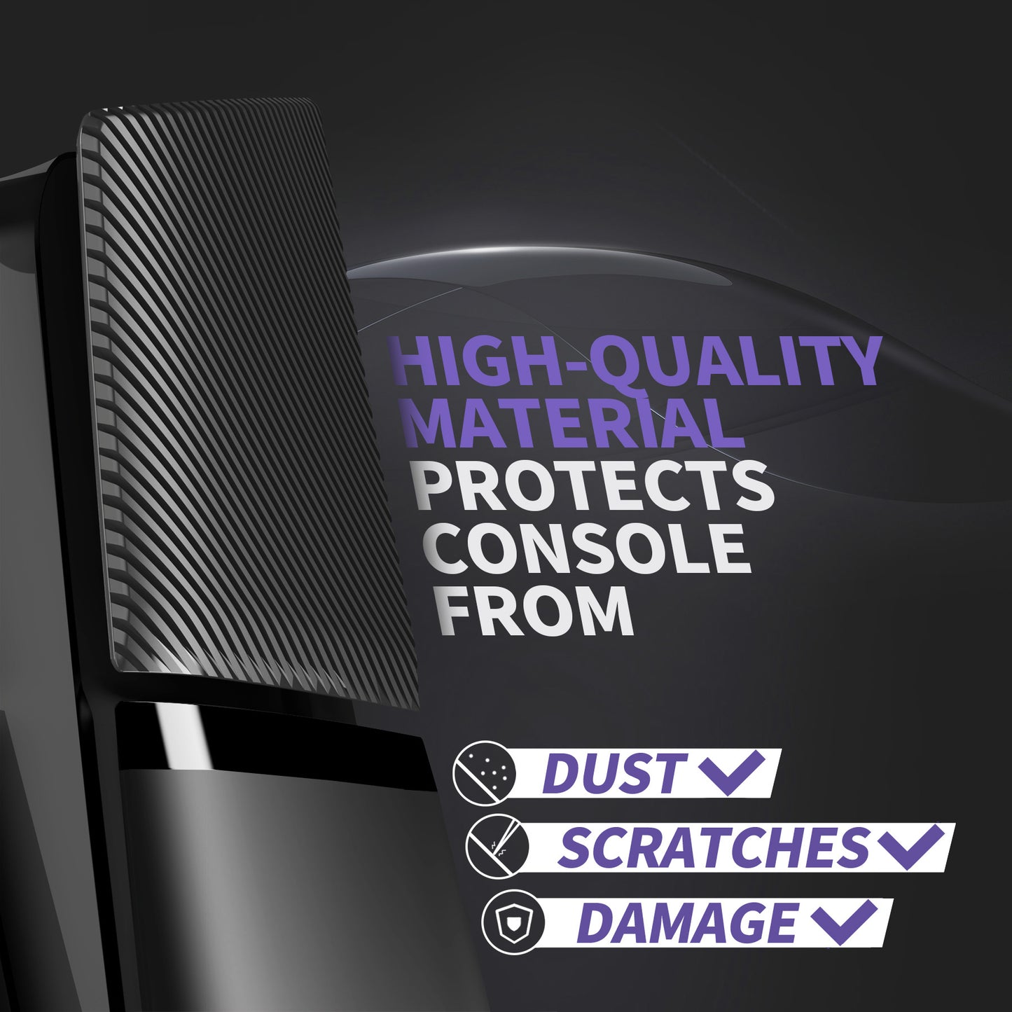 eXtremeRate eXcover PS5 Slim デジタル版対応 交換用外装カバーセット（上下カバー+通気孔付きサイドパネル＆バックプレート）【ブラック】