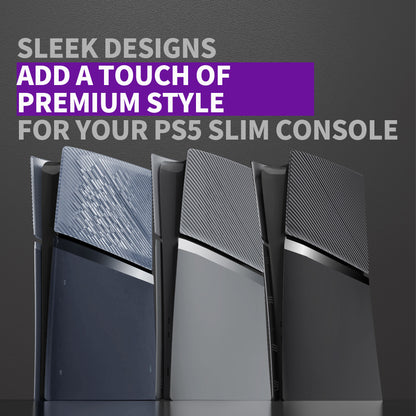 eXtremeRate eXcover PS5 Slim デジタル版対応 交換用外装カバーセット（上下カバー+通気孔付きサイドパネル＆バックプレート）【クリアアイスブルー】