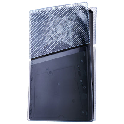 eXtremeRate eXcover PS5 Slim ディスク版対応 交換用外装カバーセット（上下カバー+通気孔付きサイドパネル＆バックプレート）【クリアアイスブルー】
