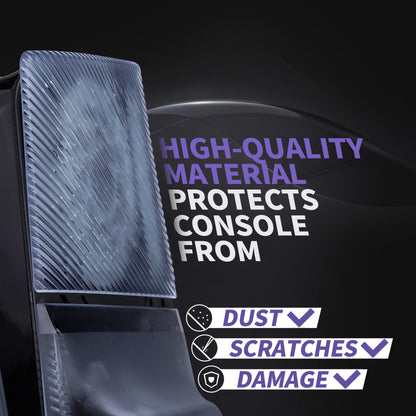 eXtremeRate eXcover PS5 Slim ディスク版対応 交換用外装カバーセット（上下カバー+通気孔付きサイドパネル＆バックプレート）【クリアアイスブルー】