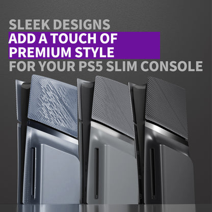 eXtremeRate eXcover PS5 Slim ディスク版対応 交換用外装カバーセット（上下カバー+通気孔付きサイドパネル＆バックプレート）【クリアアイスブルー】