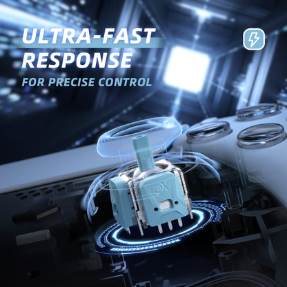 eXtremeRate eXhall デジタル調整可能 ホール効果サムスティックキット 80gf ps5コントローラー対応| キャリブレーション用FPCボード付き 交換用3Dアナログスティックセンサーモジュール - ブルー