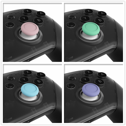 eXtremeRate Retail Replacement 3D Joystick Thumbsticks, Analog Thumb Sticks with Cross Screwdriver for Nintendo Switch Pro Controller - Cherry Blossoms & Mint Green & Heaven Blue & Light Violet - ZKRM502