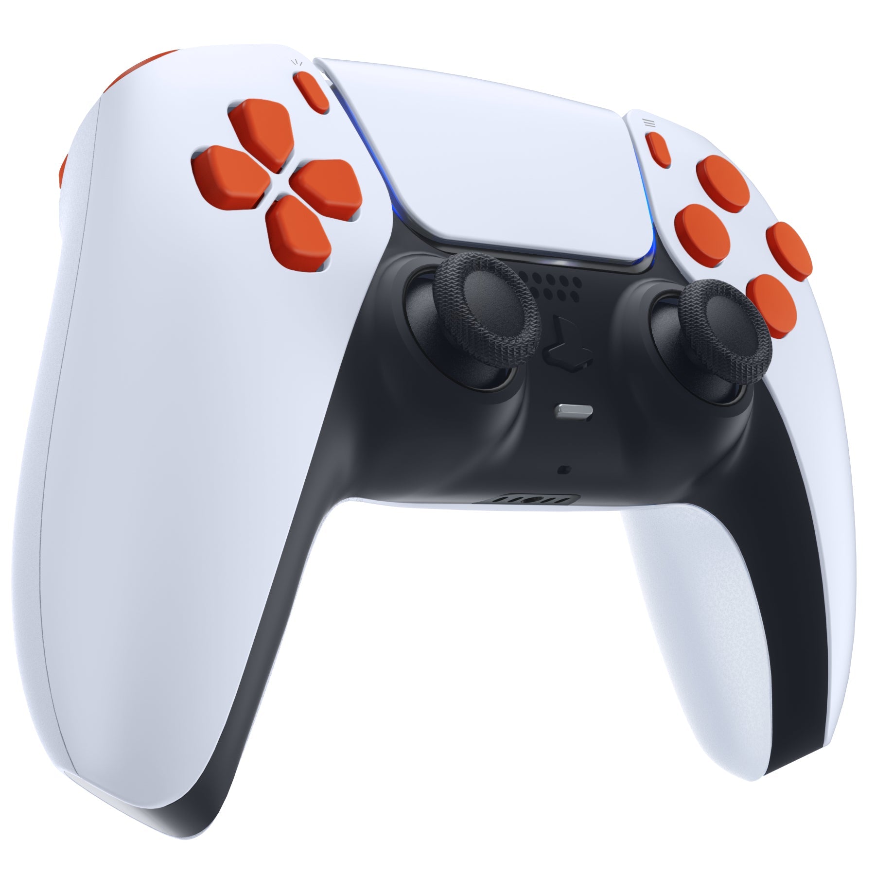 eXtremeRate Replacement Full Set Buttons Compatible with PS5 Controller BDM-030/040 - Orange eXtremeRate