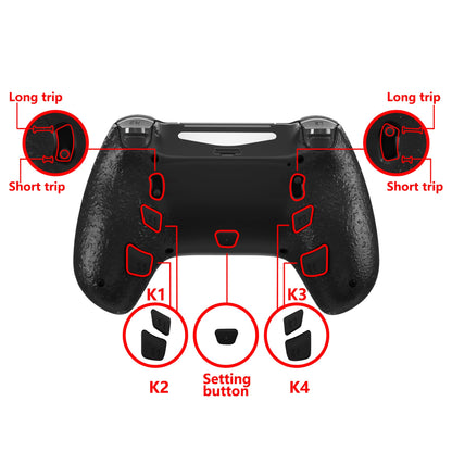 eXtremeRate Retail Blood Zombie DECADE Tournament Controller (DTC) Upgrade Kit for ps4 Controller JDM-040/050/055, Upgrade Board & Ergonomic Shell & Back Buttons & Trigger Stops - Controller NOT Included - P4MG012